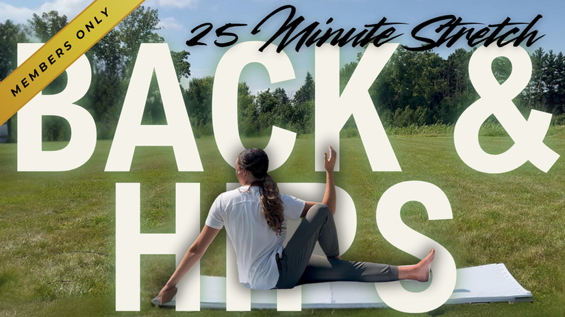25 Minute Stretch | BACK & HIPS | Outdoor!